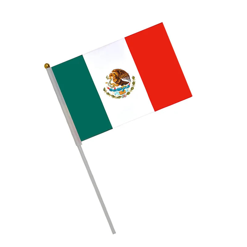 Mexico Hand Flags Lot
