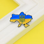 Ukraine Map Enamel Pins
