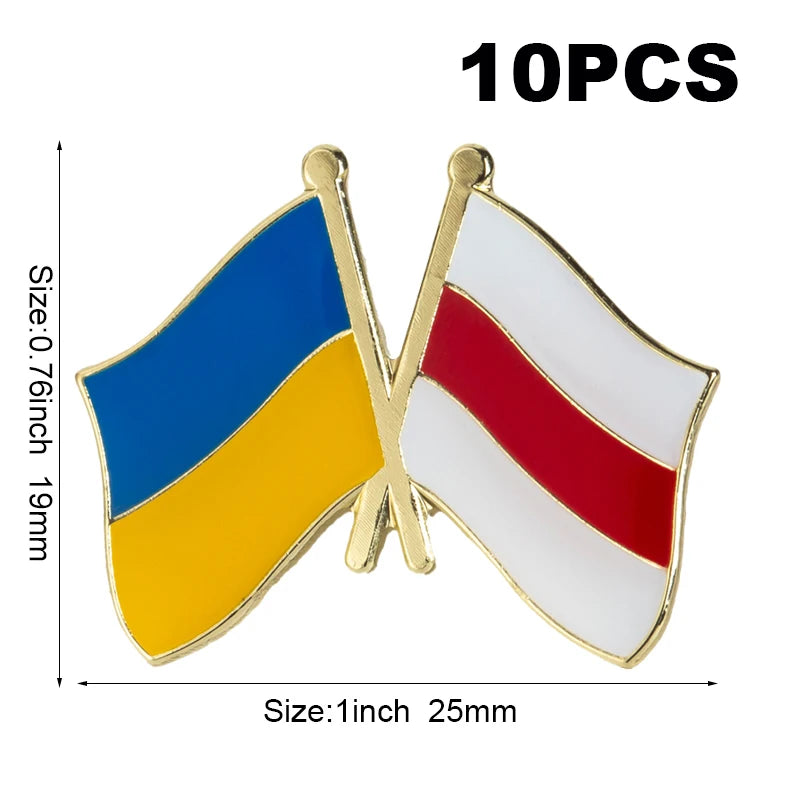 10pc Ukraine Friendship Badge International Collections
