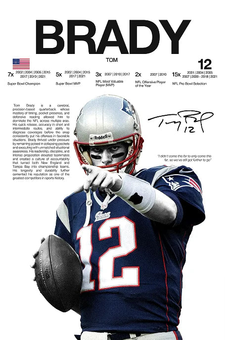 Classic American Football Sports Star Art Poster