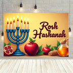 Happy Purim Rosh Hashanah Jewish New Year Background Carnival Festivals