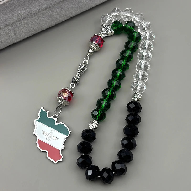 Iranian Flag Car Pendant