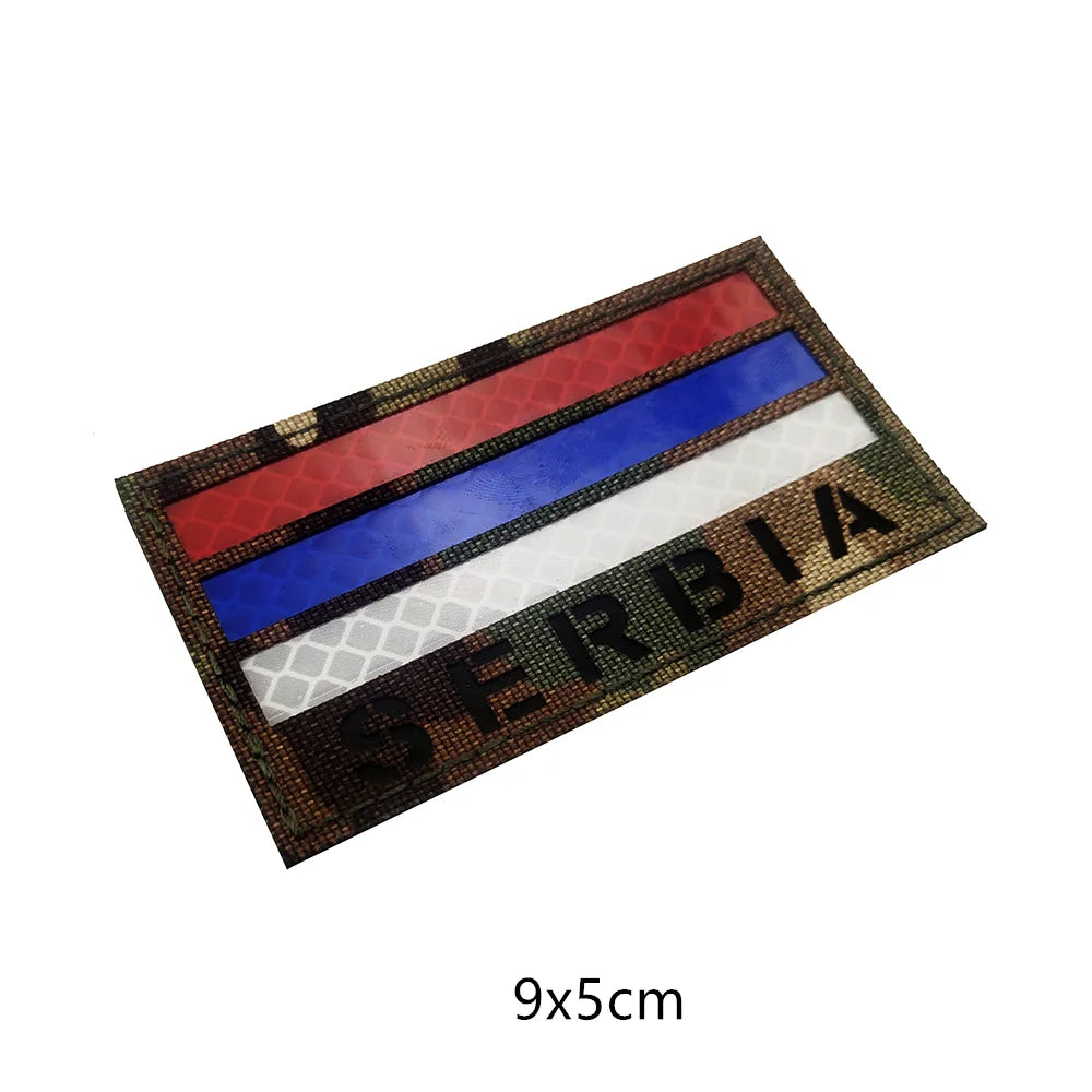 Serbian Flag Patch