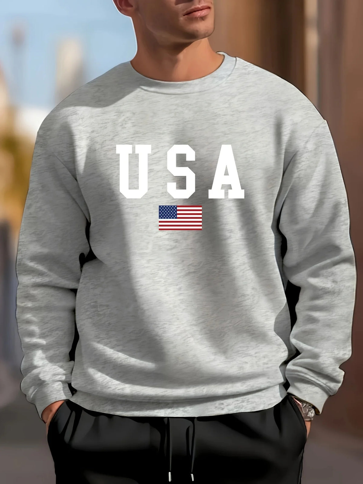 USA Flag Sweatshirt
