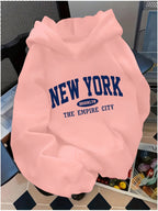 Letter Pattern Hoodie NEW YORK