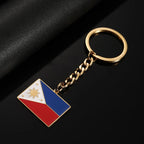 Stainless Steel Philippines Map Keychain