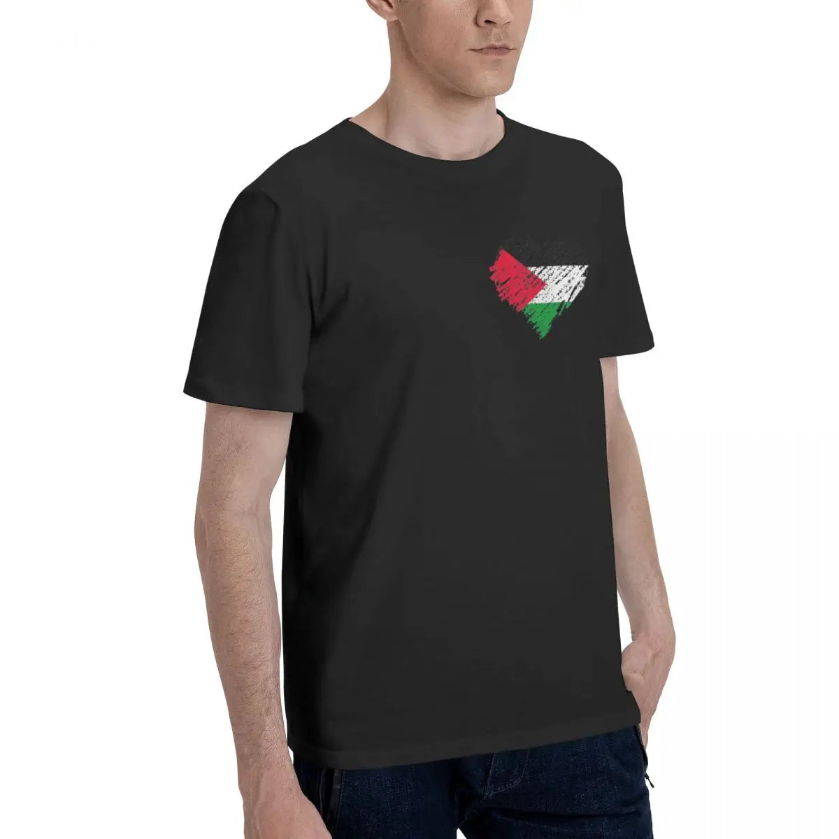 Palestine Heart Flag Vintage T Shirts