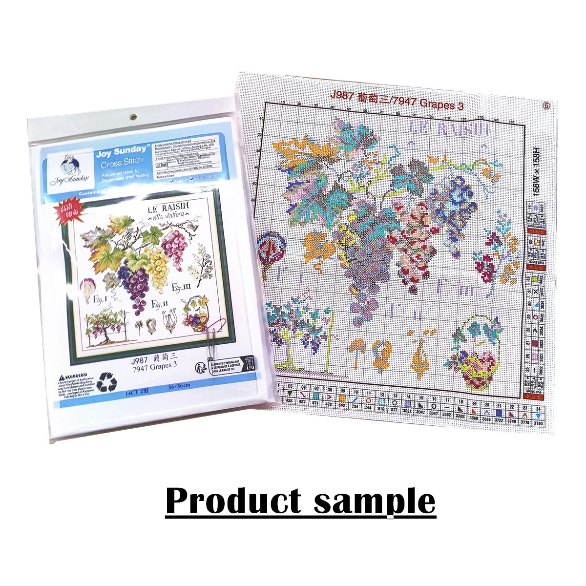 Peacock couples cross stitch kit