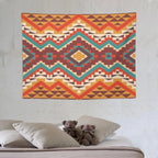 Southwestern Aztec Tapestry Wall Hanging Southwest Native American