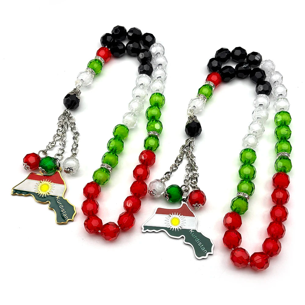 Kurdish Flag Prayer Tasbih