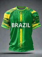 Brazil Style Football Jersey Unisex Top