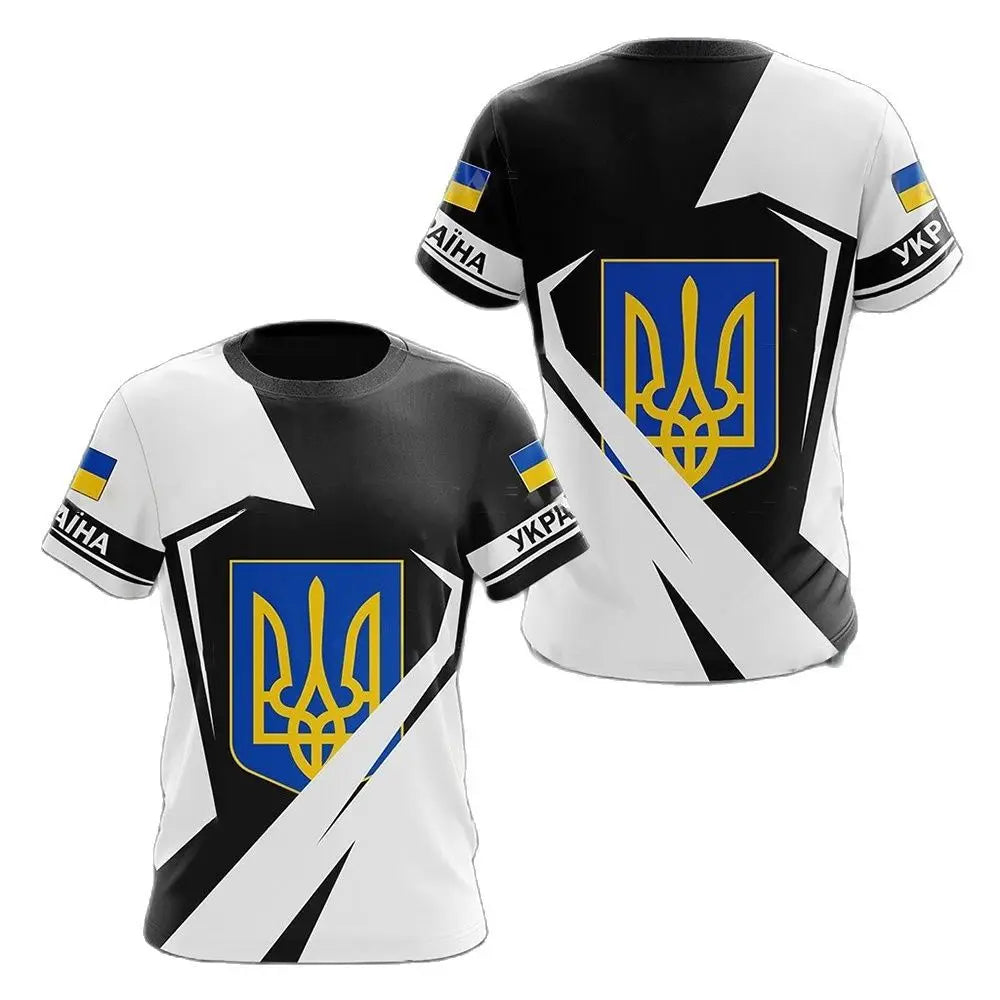 Ukraine Flag Camo Printed 3D