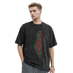 T-Shirt Palestine Map with Arabic Calligraphy