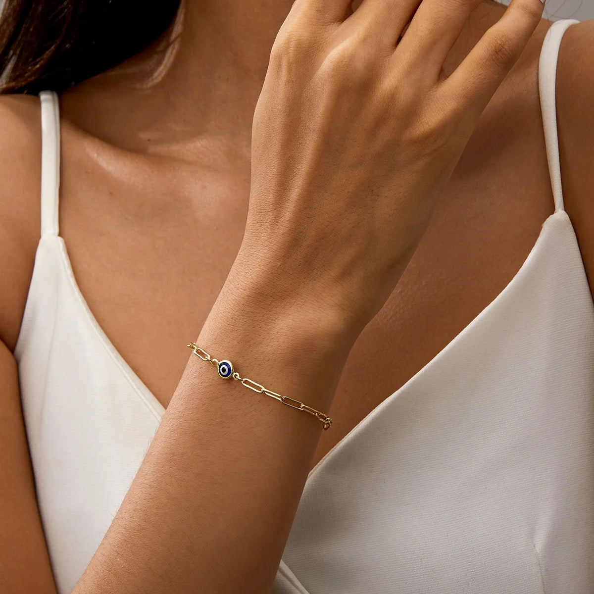 Evil Eye Gold Bracelet