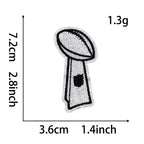 6pcs/set Rugby Ironing Patches