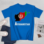 Men Afghan Country Map Tshirt