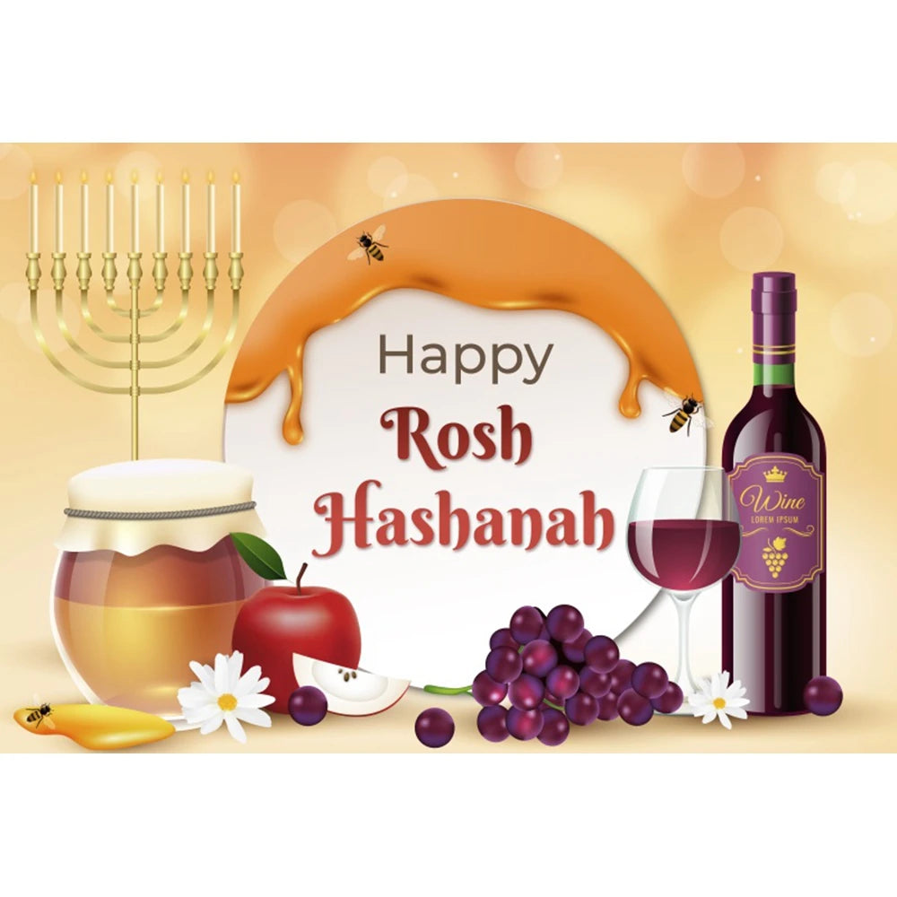 Happy Rosh Hashanah Photography Background