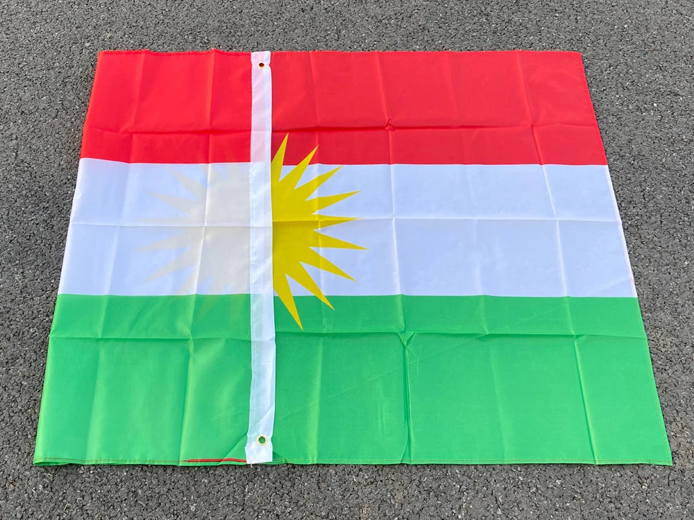 Kurdistan Hanging Polyester Flag