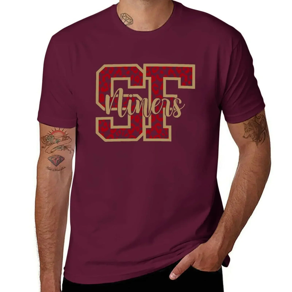 SF Football 49ers Niners T-Shirt graphic shirts