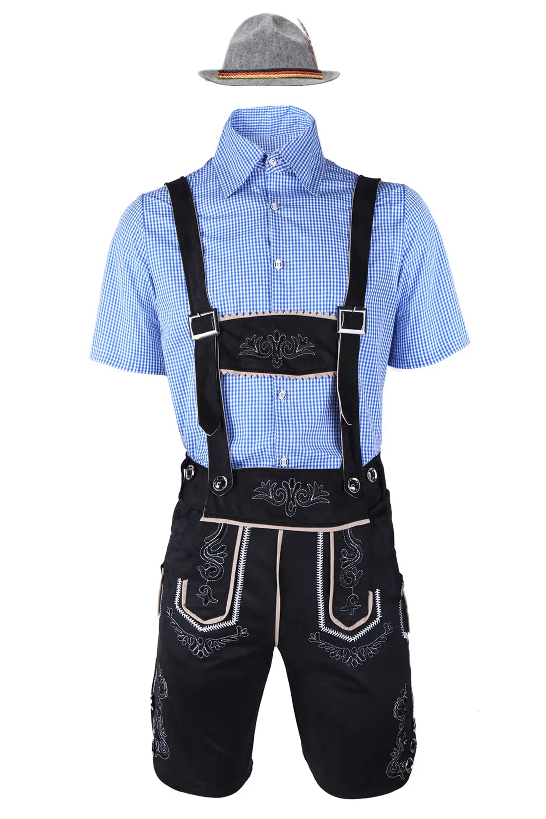 Men German Oktoberfest Lederhosen Costume