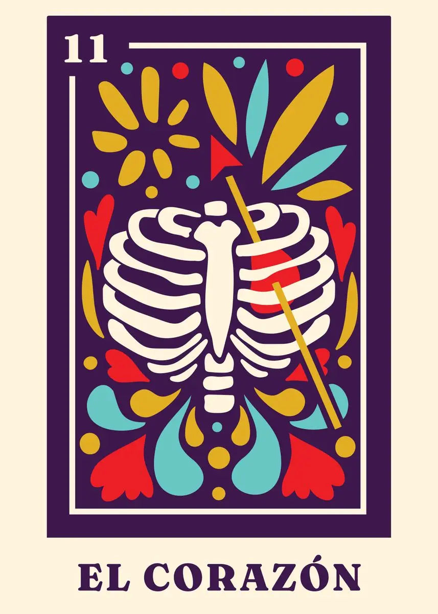 Mexican Skeleton Wall Art Canvas Painting Day of The Dead