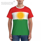 Tight Sports T-shirt Kurdistan Flag