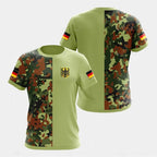 Men's German flag pattern short-sleeved shirt