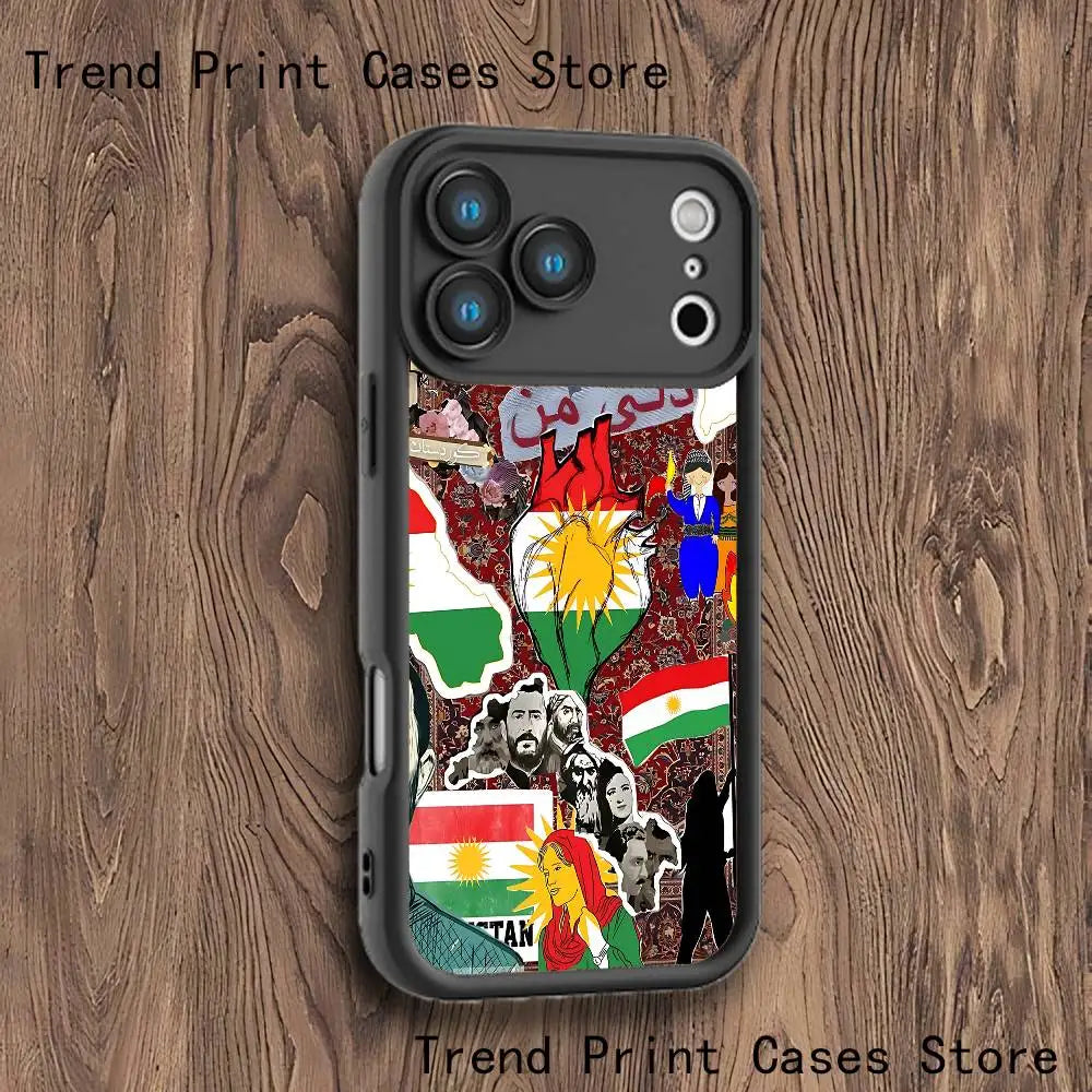 Kurdistan Flag Art Emery Case For iPhones