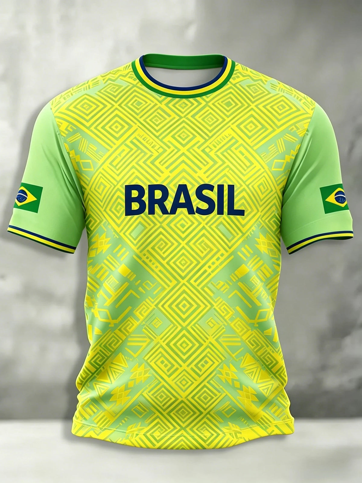 Brazil Style Football Jersey Unisex Top
