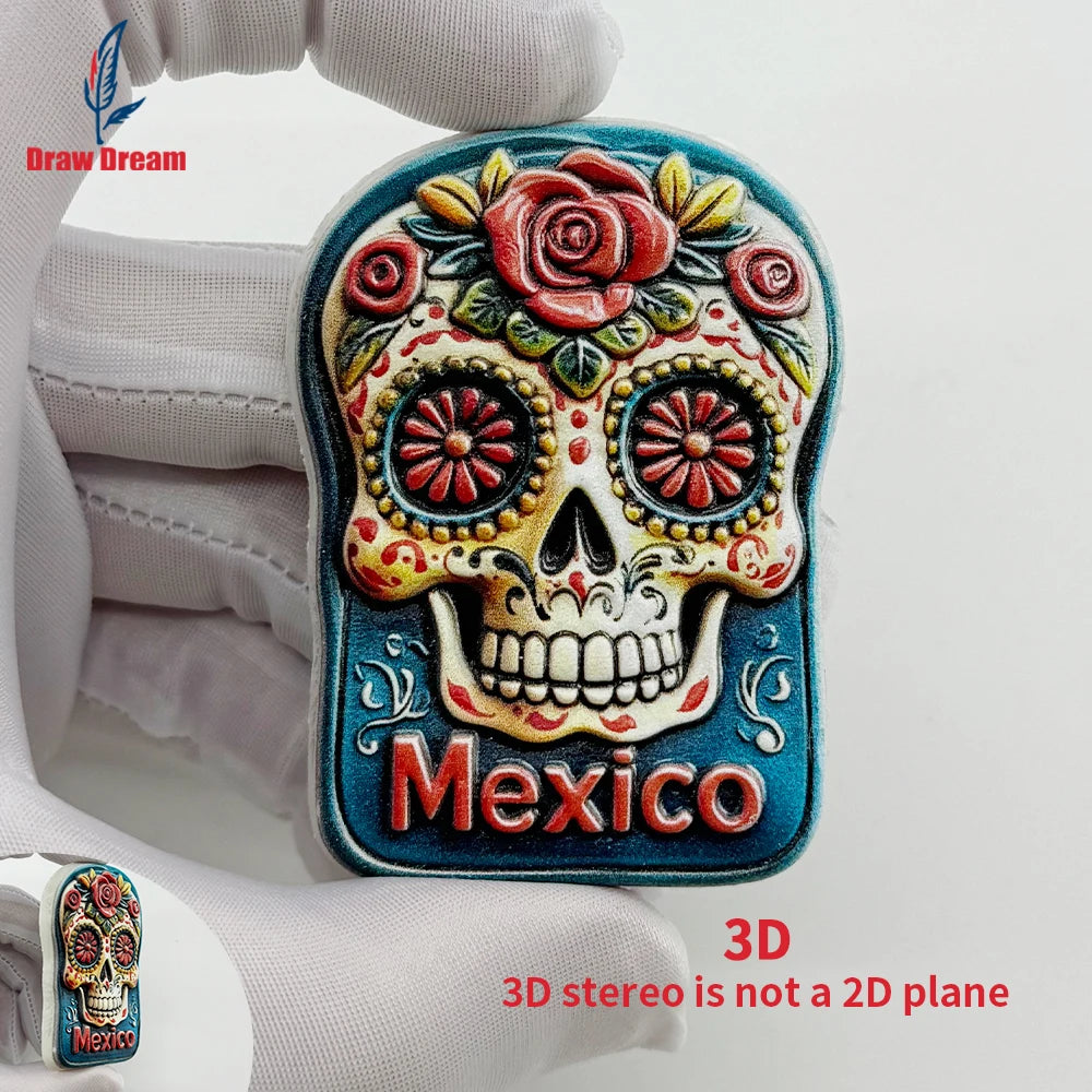 1PC Mexican Day of the Dead Flowers Skeleton
