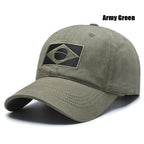Unisex Brazilian Flag Embroidered Cap