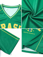 Brazil Flag Print Tee Women