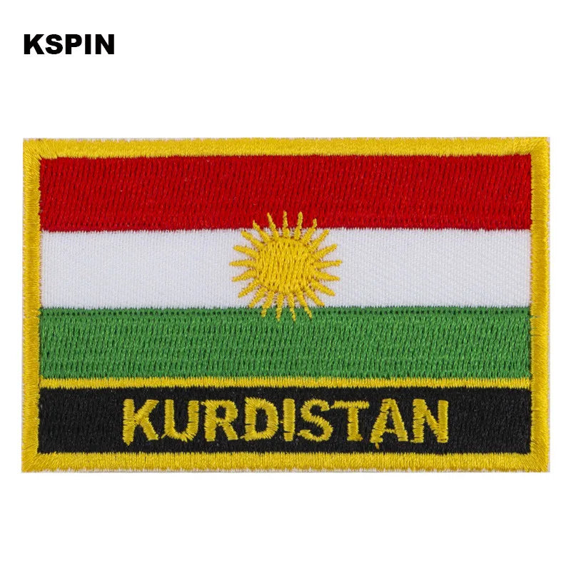 10pcs a lot KURDISTAN Flag Laple Pin Badge