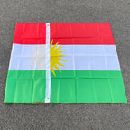 Kurdistan Hanging Polyester Flag