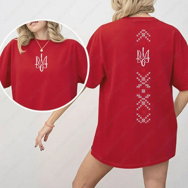 Ukraine Flag Shirt Symbol Tryzub