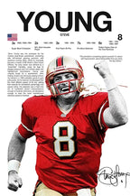 Classic American Football Sports Star Art Poster