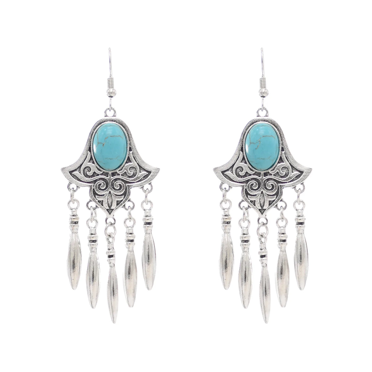Silver Color Vintage Earrings