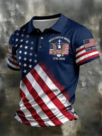 America 250th Anniversary Polo Shirt USA Flag