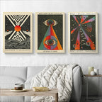 Bohemian Psychedelic 70s Poster Wall Art Canvas