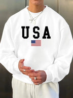 USA Flag Sweatshirt