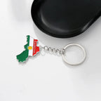 Kurdistan Flag Keychain Stainless Steel