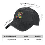 Hispanic Heritage Month Puerto Rico Coqui Frog Taino Symbol Baseball Cap