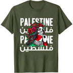 Palestinian T-Shirt Casual Cotton