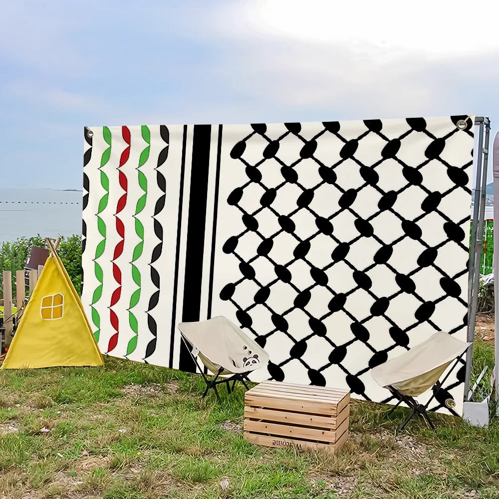 Art Keffiyeh Hanging Home Banner