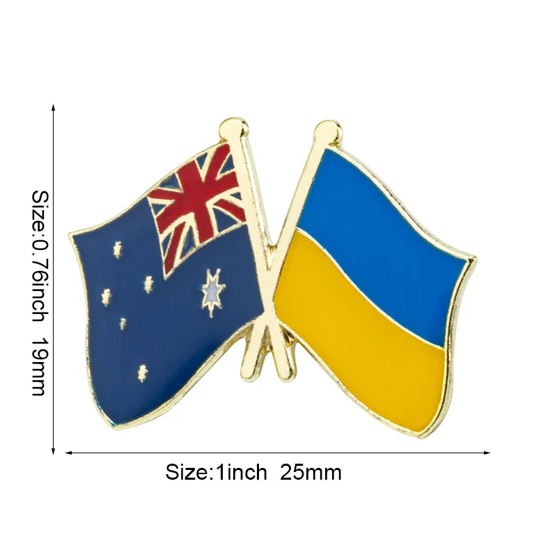 Ukraine Flag Laple Pin Badge