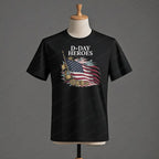 D Day Heroes T Shirt American Flag WW2 Tshirt
