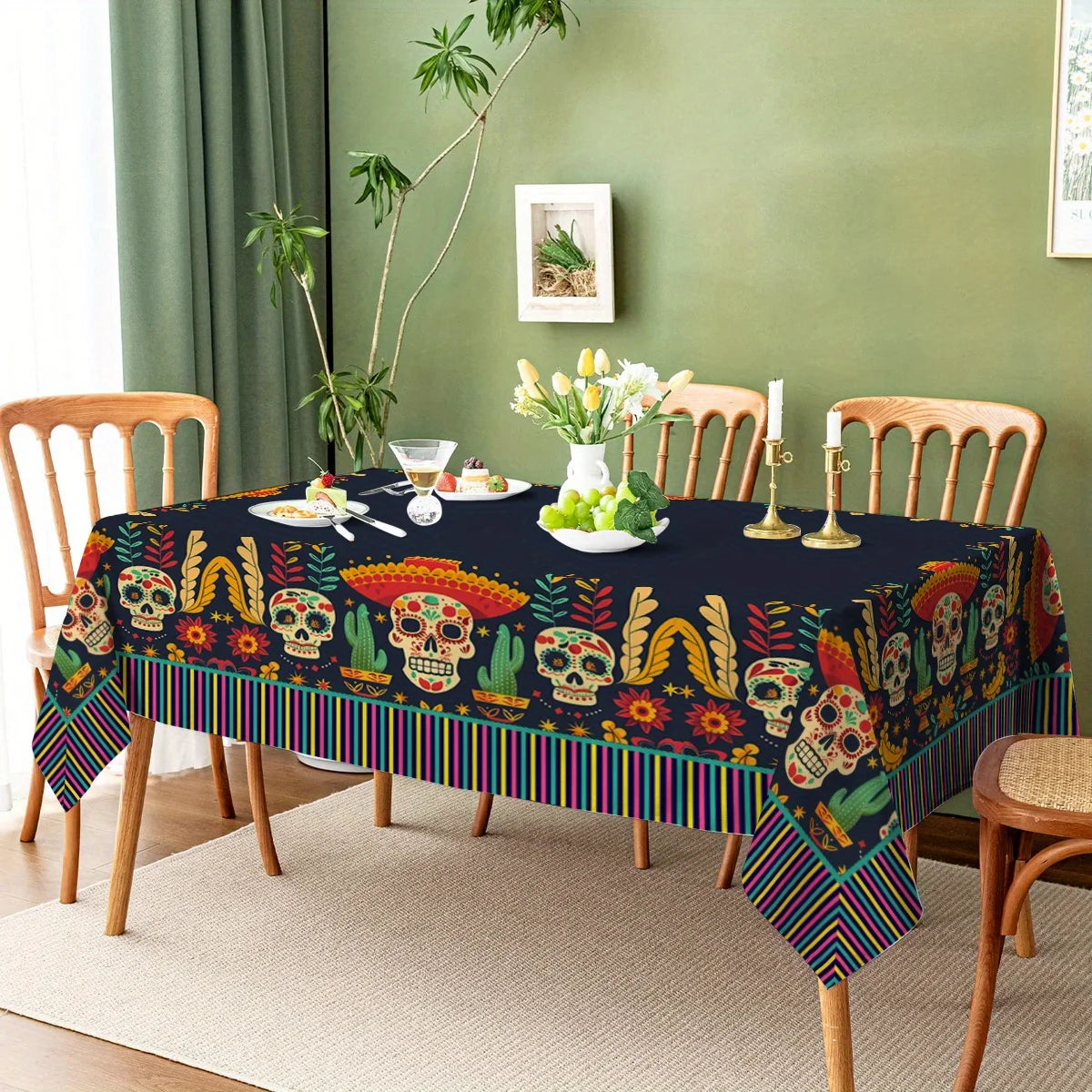 Skull Tablecloth Decor