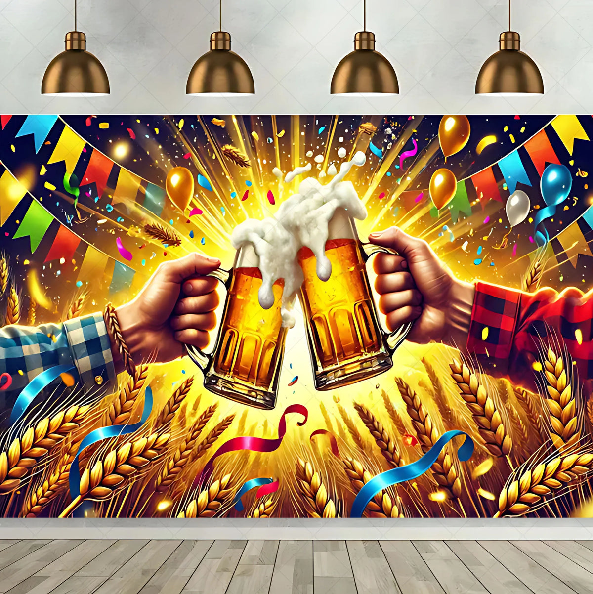 Oktoberfest Beer Theme Celebration Background