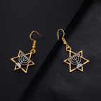 LIKGREAT Hanukkah Menorah Candles Drop Earrings