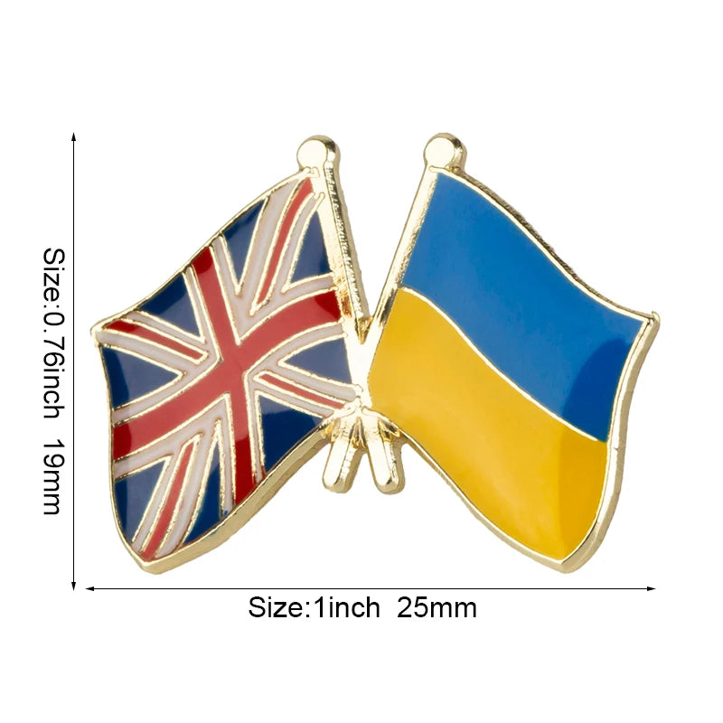 Ukraine Flag Laple Pin Badge